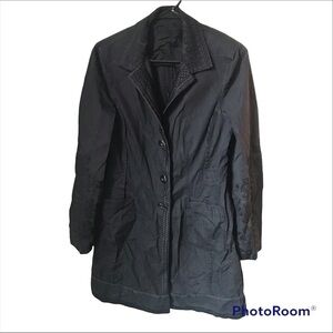 Ambiente Embroidered Black Coat, size 6